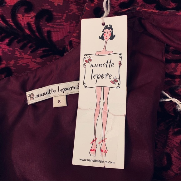 Nanette Lepore Printed Velvet Dress - Picture 8 of 8